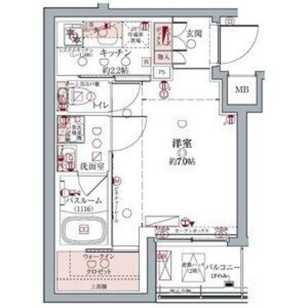 クレヴィスタ板橋本蓮沼　　　　　の物件間取画像